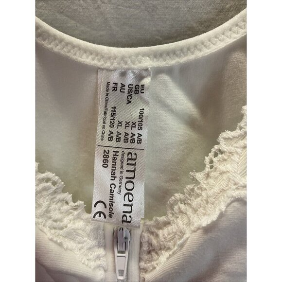 AMOENA Hannah 2860 Post-Surgery Front Close Camisole White XL NWT - Picture 5 of 11